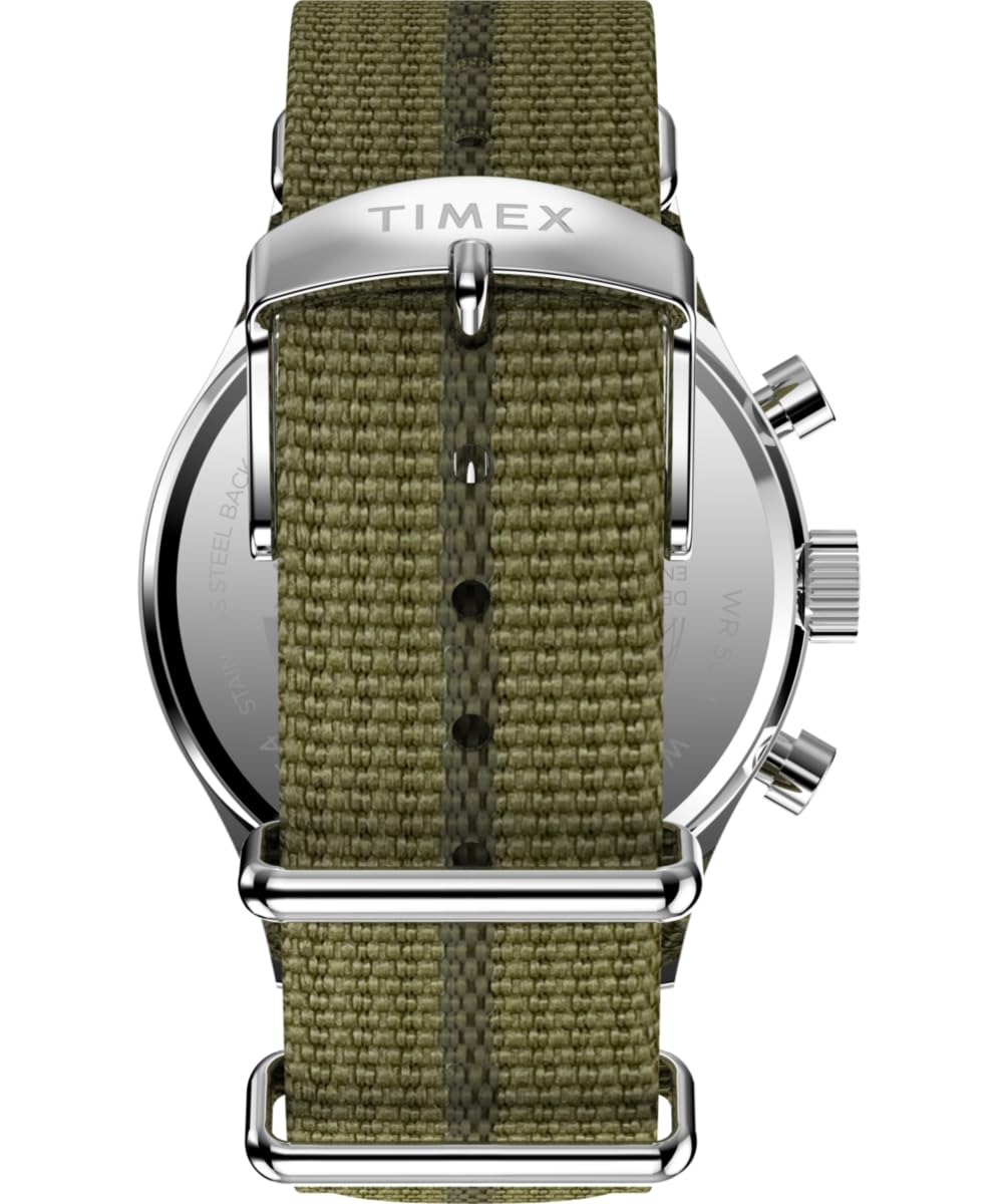 Timex Men's Weekender New England Chronograph 40mm Eco-Conscious Fabric Strap Watch