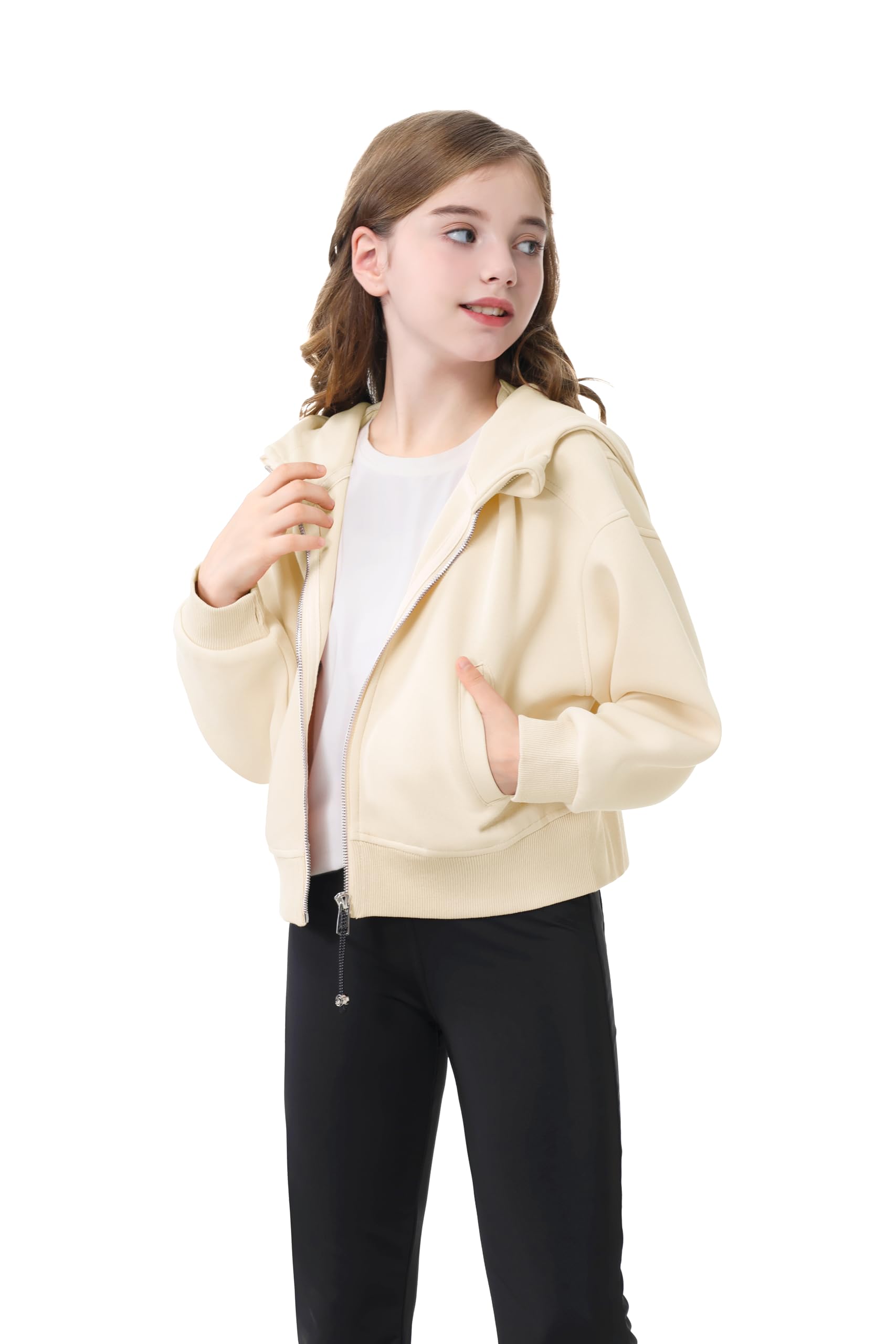 Rolanko H05004 Felpa con Cappuccio Bambine e Ragazze (Pacco da 1)