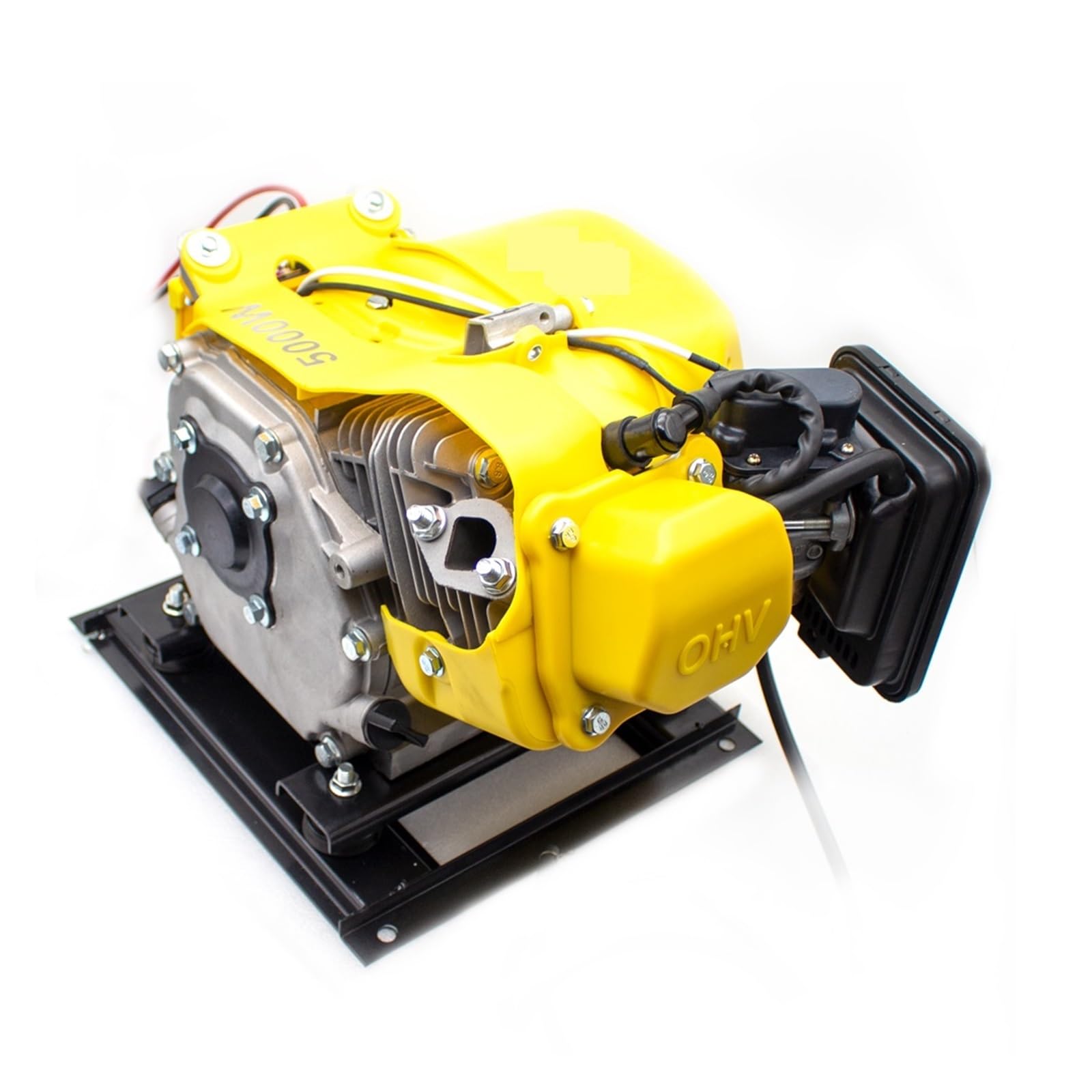 Générateur d'essence de véhicule électrique 5KW prolongateur d'autonomie démarrage électrique Conversion de fréquence automatique générateur de Tricycle électrique High Precision(Split Tank,72V)