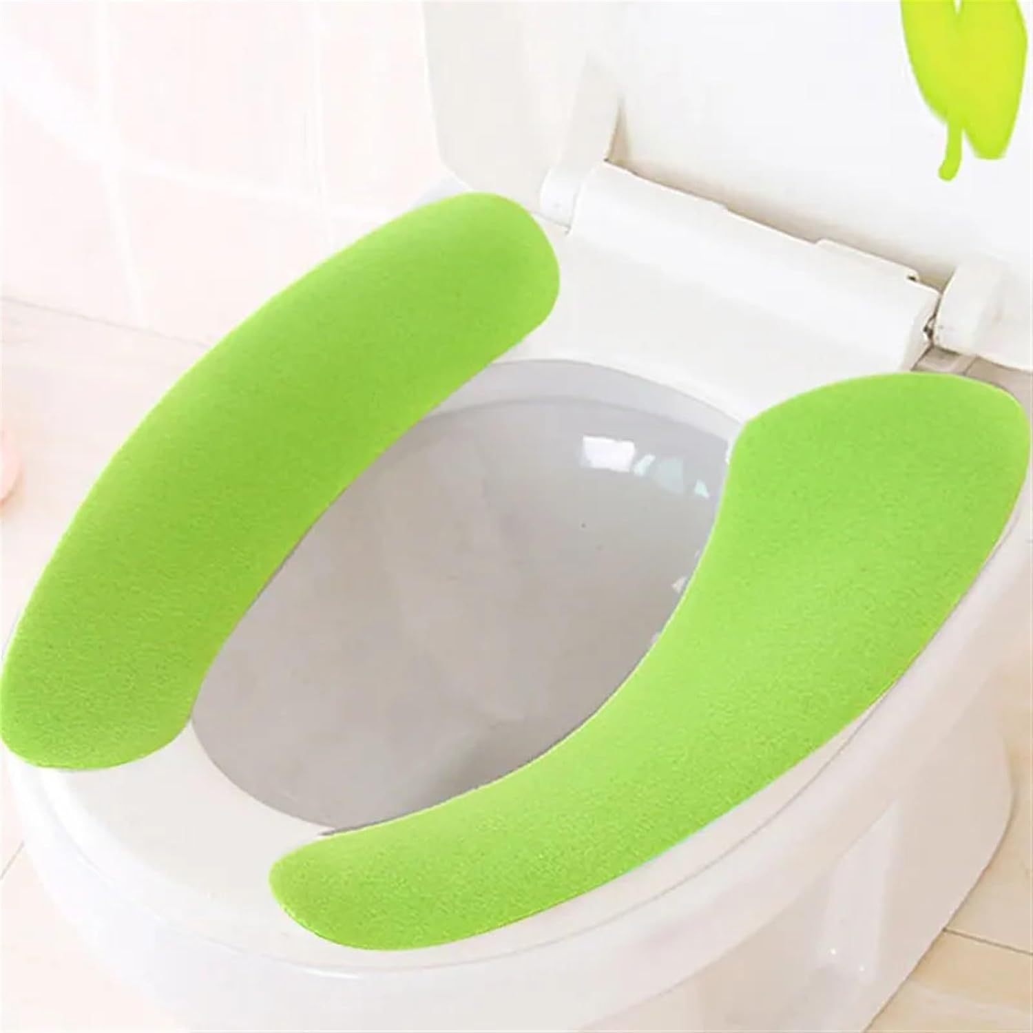 Washroom Warm Washable Health Sticky Toilet Mat Seat Cover Pad Household Reuseable Soft Toilet Seat Cover (Size : Purple)