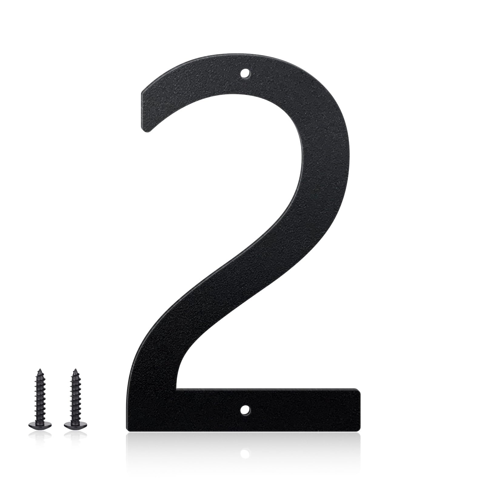 28 Inch House Numbers and Metal Letters for Outdoor Signs, House Numbers for Outside, Aluminum Address Letters and Numbers for Door, Mailbox, Garden, Perfect for Home or Office (Number 2)