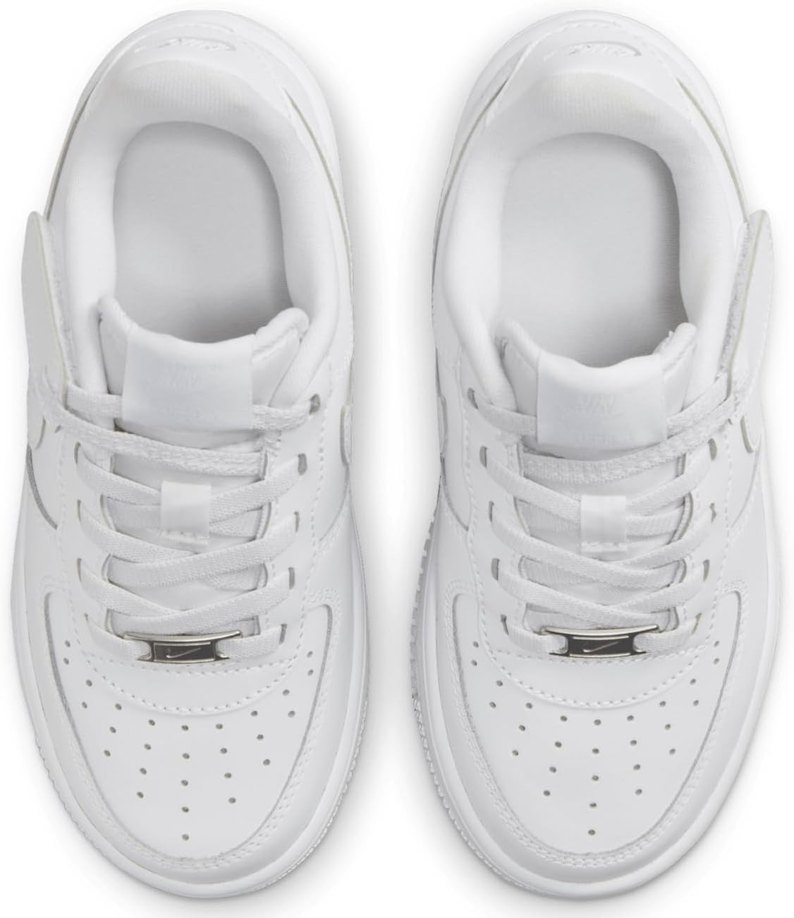 Nike Force 1 Low EasyOn Little Kids' Shoes (FN0237-111, White/White/White) Size 1