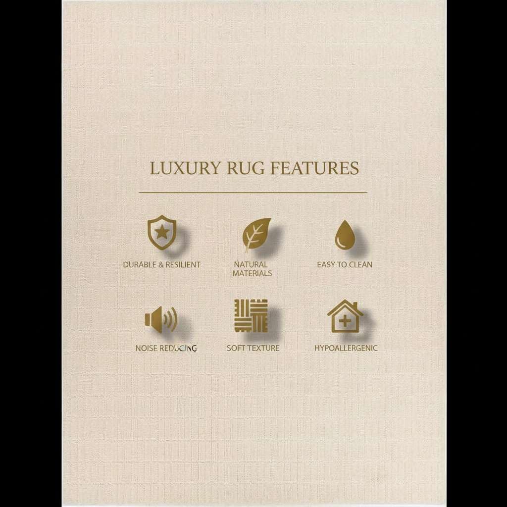 Premium Hand Tufted Area Rug, 100% New Zealand Wool Carpet, Non Slip Cotton Backing, Modern Traditional Rug for Living Room Bedroom Dining Room, Easy Care Soft Luxury Floor Rug, Beige, 9 x 9 ft