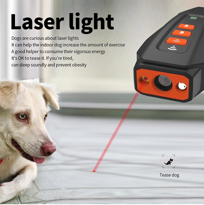 Dog Bark Deterrent Devices，Ultrasonic Anti-Barking Device Anti-Barking Device Charging Variable Frequency LED Flashing Light Portable Dog Training Device， Haviour Stopper for Indoor Outdoor