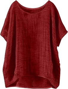💎 88% MEGA DEAL! Damen Kurzarm Solid Casual Loose Leinen Top T Shirt Dunkelblau Mädchen 140 Rot Weihnachtsmotiv Schnelltrocknende Shirts Beige Elegant Tshirt Gr 50/52 Weiss Lang Bluse Hemden