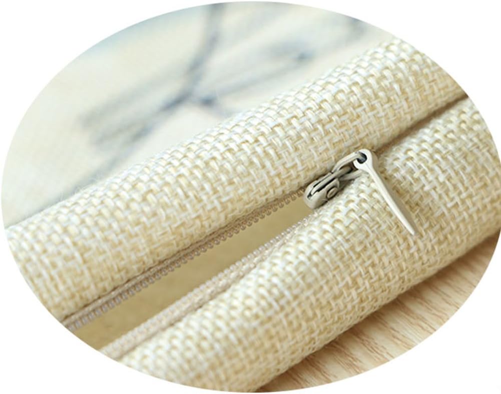 SOUTHYU 4 Pack Decorative Throw Pillow Case Cushion Covers, Cotton Linen Black and Beige Modern Geometry Print Pillowcases 18 X 18 Inch for Couch Sofa Chair Bedroom Decor