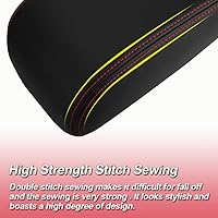 Vista 138 de Funda para reposabrazos de consola central, de piel, antiarañazos, protector de reposabrazos central, accesorios de decoración interior, compatible