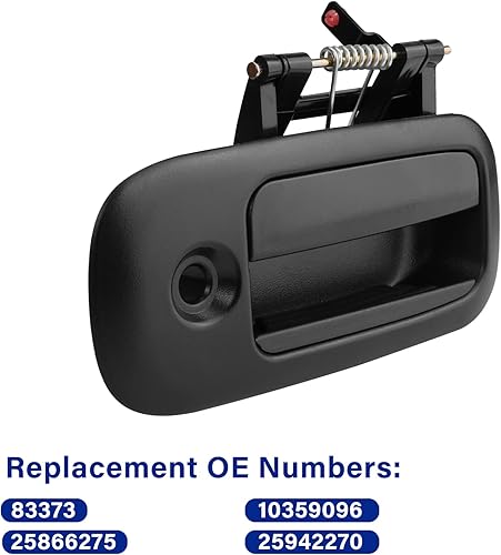 Miniatura 6 de Manija deslizante exterior para puerta, lado trasero del pasajero para 1996-2009 Chevy Express 1500 2500 3500 Van Cargo y GMC Savana 1500 2500 3500,