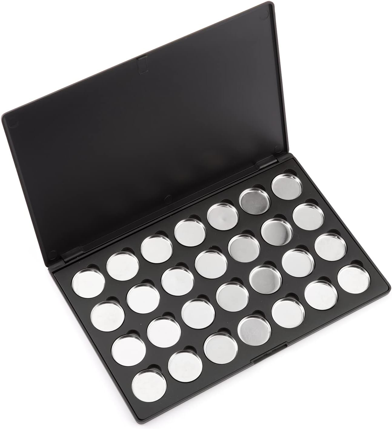 Allwon Empty Magnetic Eyeshadow Makeup Palette with 28Pcs 26mm Round Metal Pans