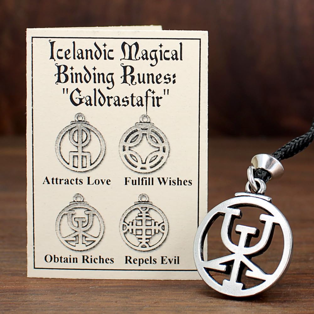 Snapklik.com : Icelandic Magical Stave Bind Rune Riches Wealth Pendant ...