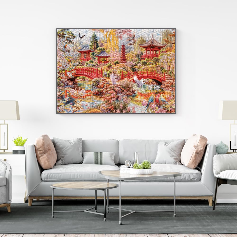 Amazon.com: Anatolian Puzzle -Japanese Garden, 3000 Piece Puzzle