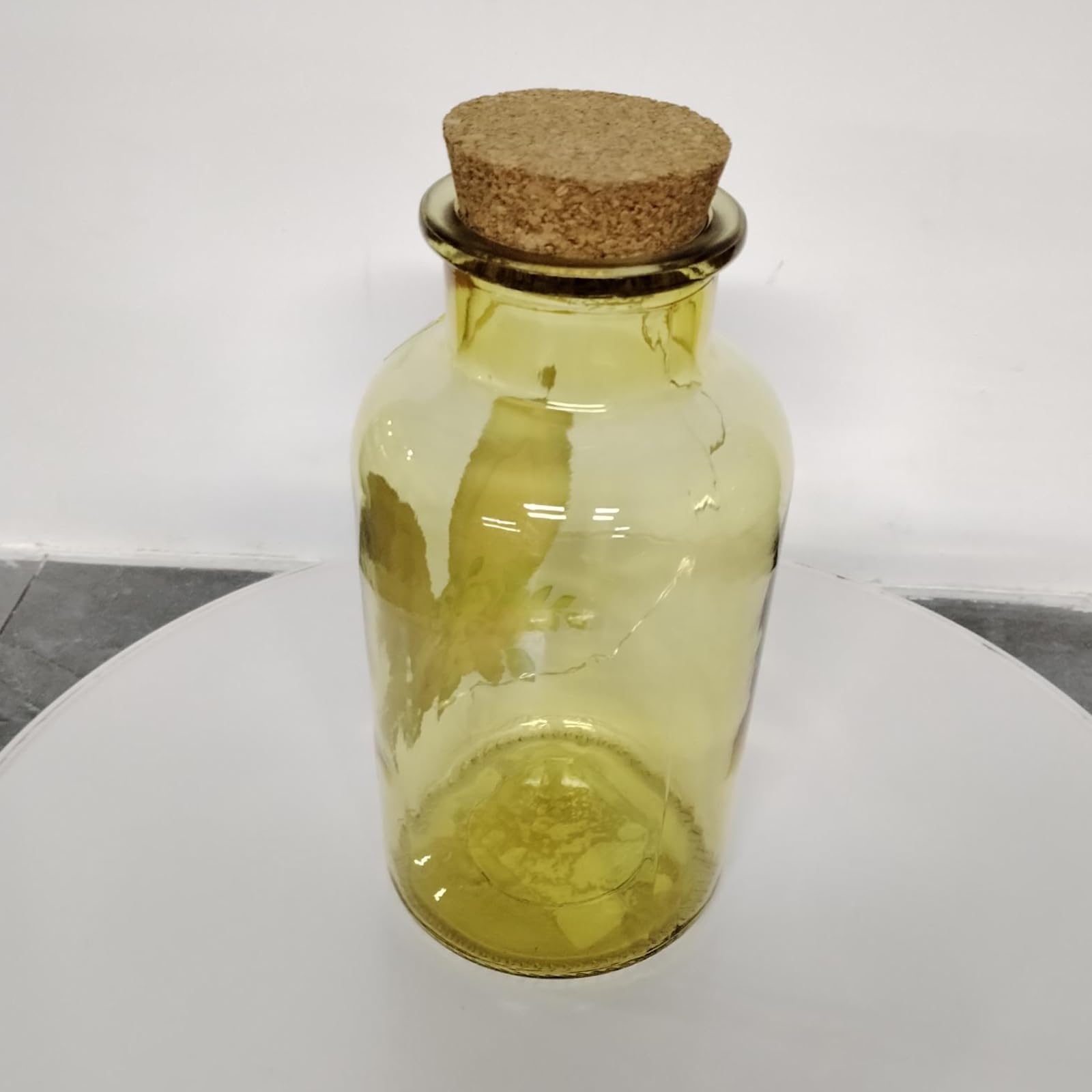 MJ PREMIER Glass Jar with Wood Lid - Cute Decorative Canisters for Nut, Coffee, Sugar Storage