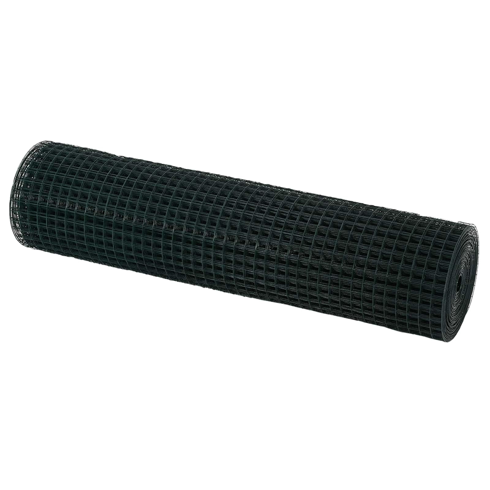 Valla de alambre soldada verde 0,6 x 10 m, valla de metal resistente para jardín, terraza, gallinero, valla de malla de alambre resistente a la intemperie como barrera animal