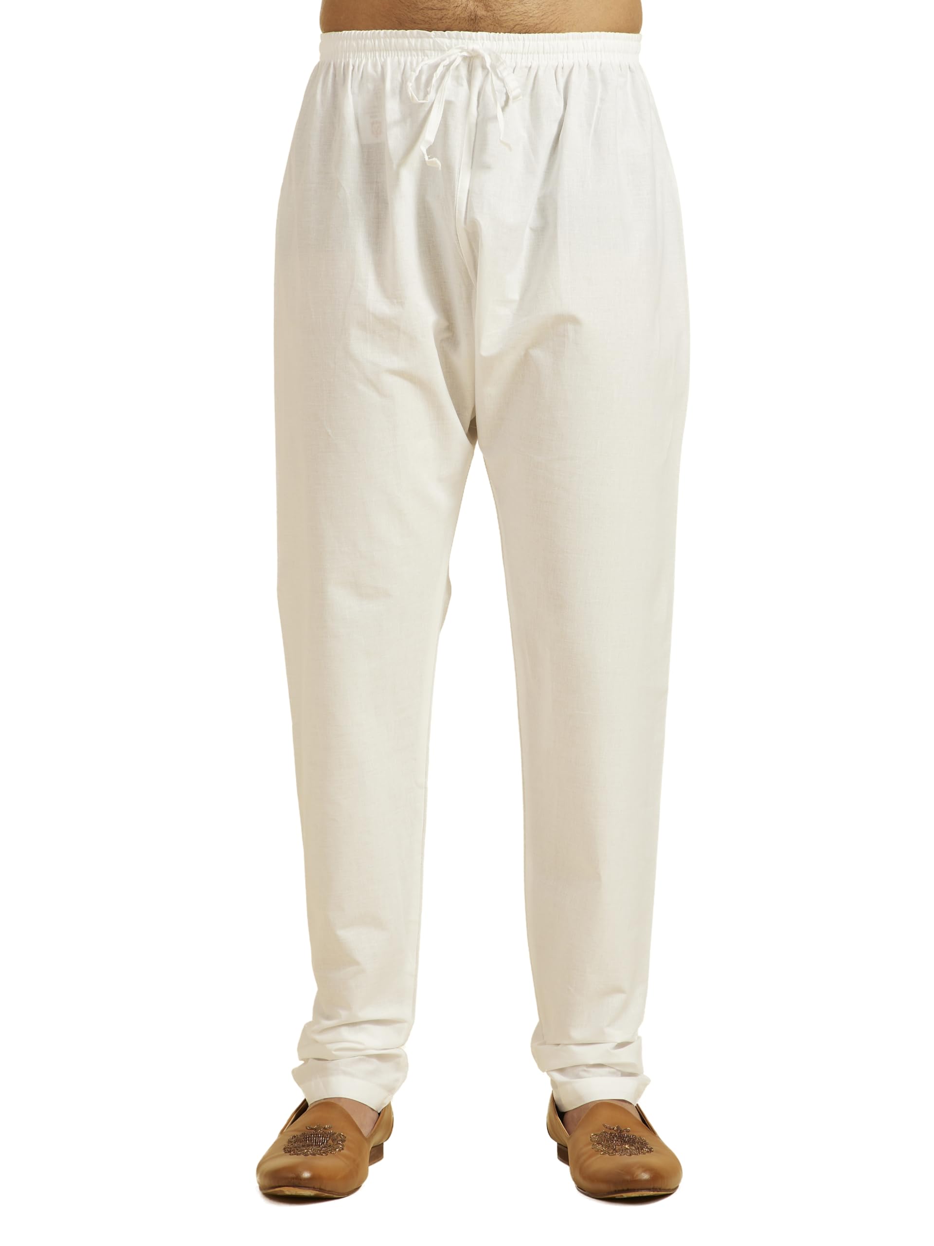 diwas by manyavar Men's Cotton Solid Churidar (1pc)-picture-27