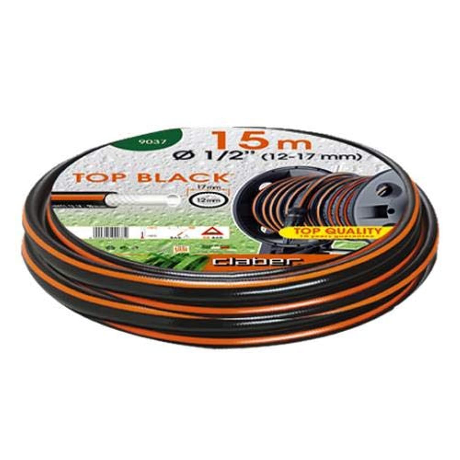 Claber Tube Top Black 12/17 mm - 15 mt