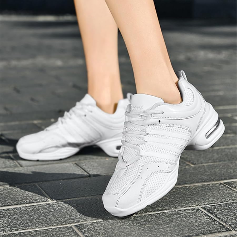 Scarpe Da Ballo Sportive Donna - Per Jazz, Fitness E Danza, Traspiranti E Antiscivolo, Con Suola In Gomma - Foto 2