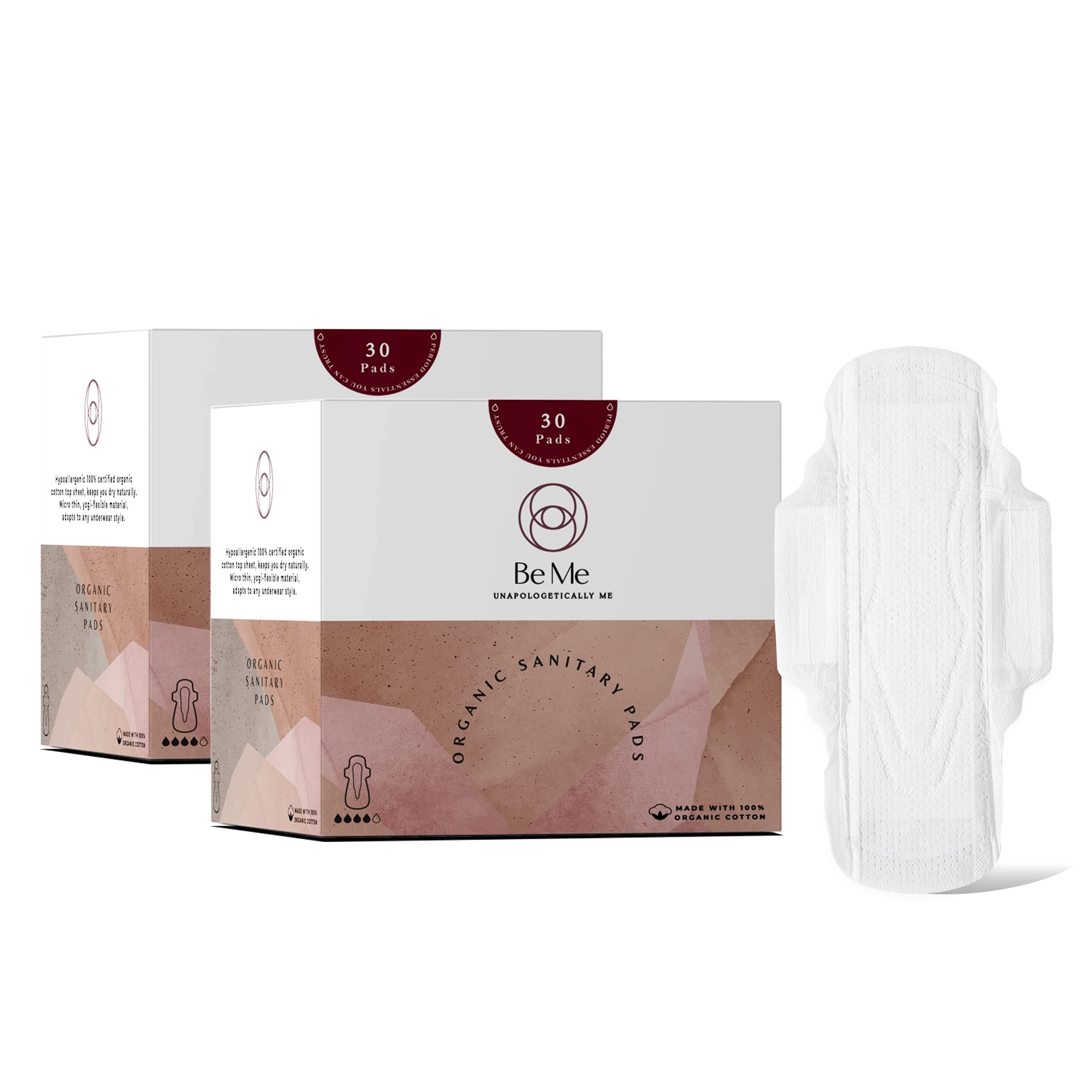 60 Sanitary Pads For Women, Rash Free, Leak Proof, Ultra-Thin, Biodegradable, Certified Napkins, REGULAR for Light Flow (Pack of 60) With White Disposable Pouch