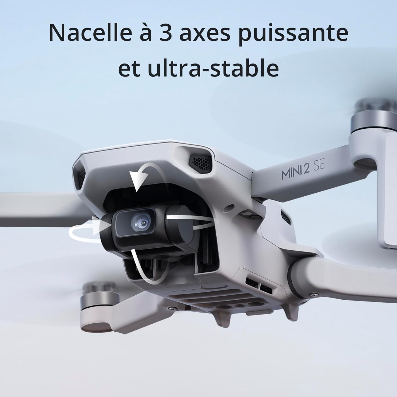 DJI Mini 2 SE, Mini drone caméra pliable, léger avec vidéo 2,7K, Modes intelligents, Transm. vidéo 10 km, Durée de vol 31 minutes, Moins de 249 g, Facile à utiliser, Tour de prise photos, C0