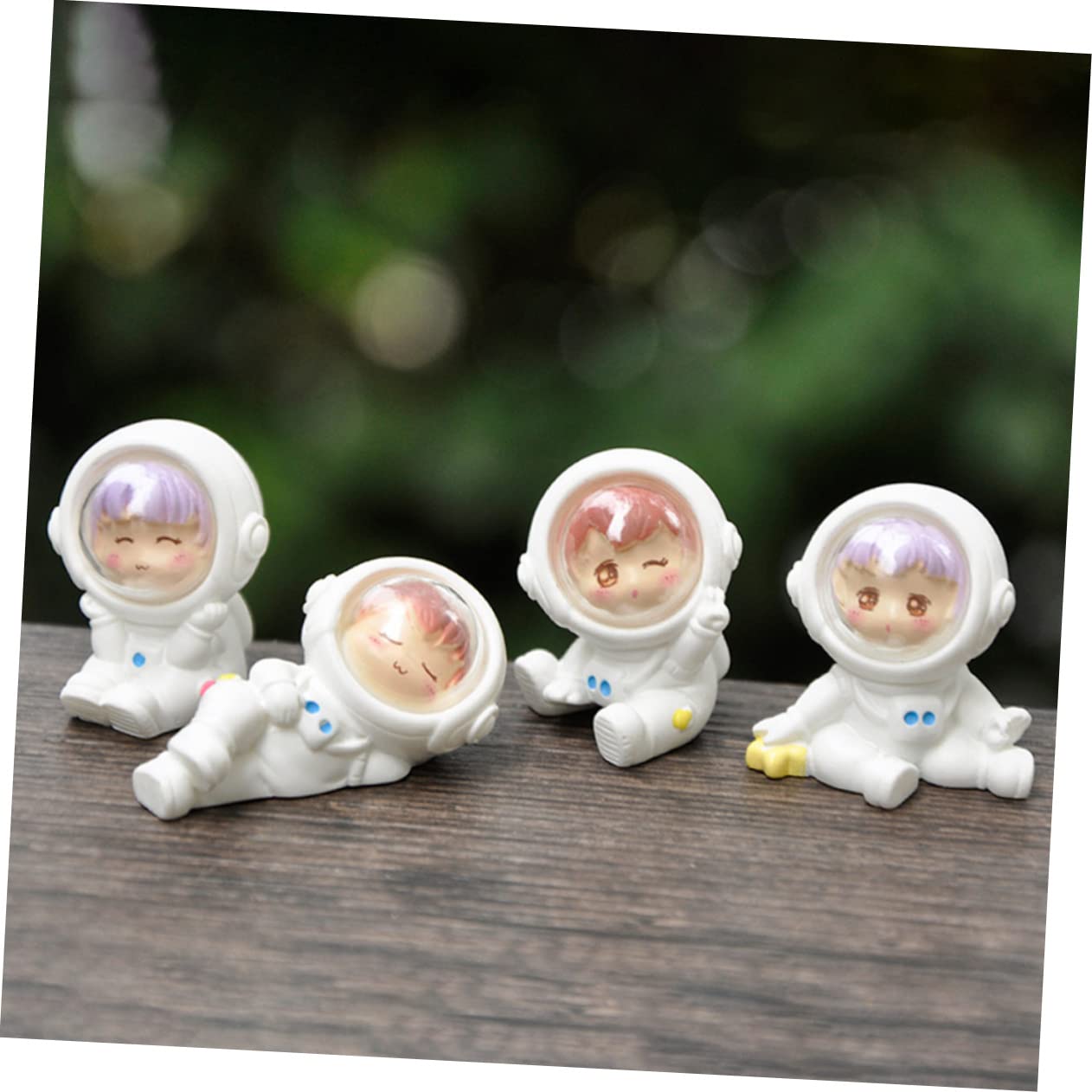 SOIMISS 5 Series Figuritas De Astronautas Adorables Decoración De Escritorio Estatuillas De Astronautas Adorno Hogar Oficina Y 4 Piezas X 5