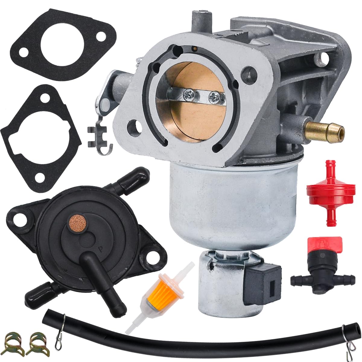 Carburateur 15004-0984 pour tondeuse Kawasaki FH580V FR730 FS730 FR691V FS691V Remplace 15004-0826 avec pompe à carburant
