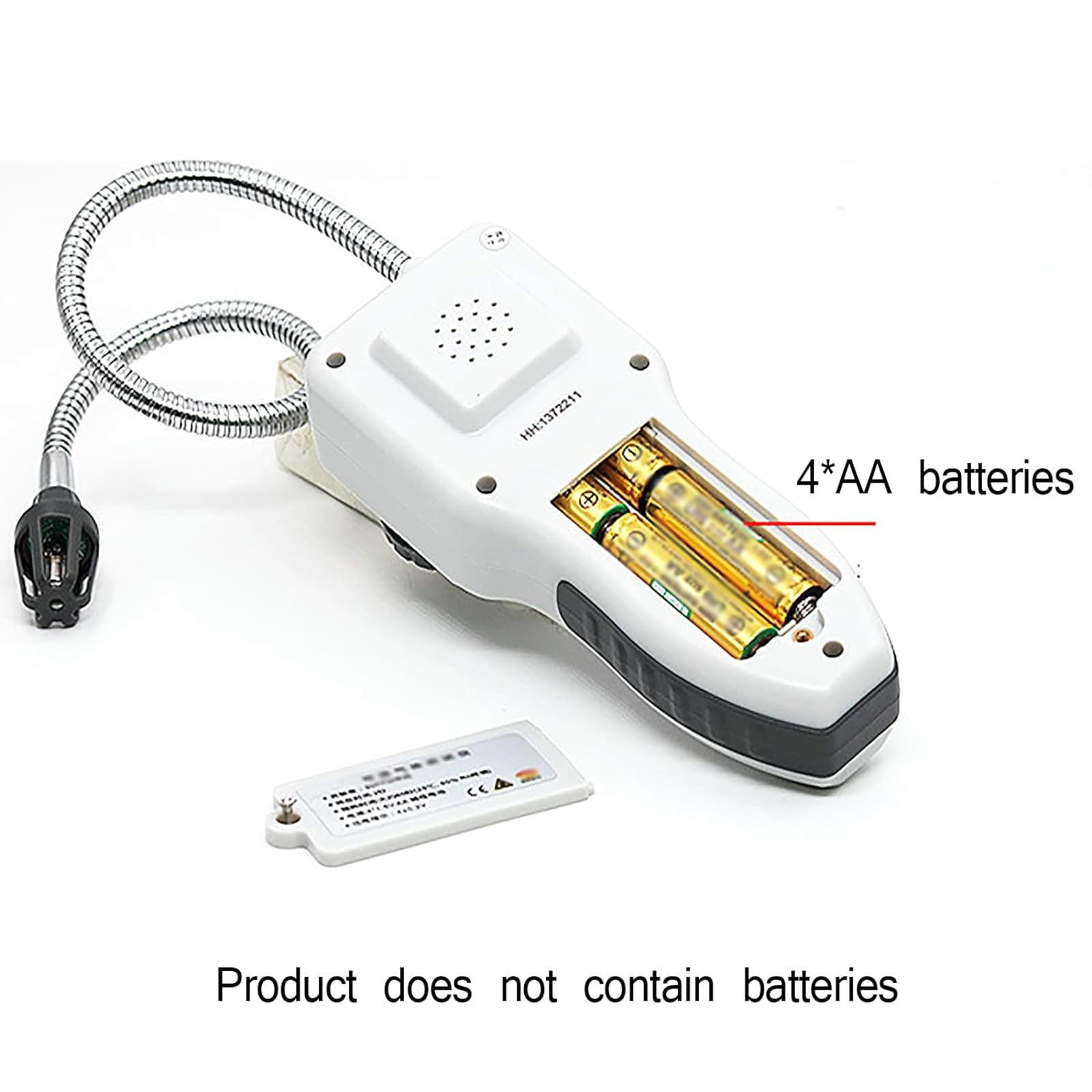 Detector De Fugas De Gas Portátil, Rastreador De Gas De Mano con Sonda Flexible De Cuello De Cisne De 35 Cm, Alarma Sonora Y Zumbador, Sensibilidad De 50 Ppm De Metano Y Respuesta Rápida