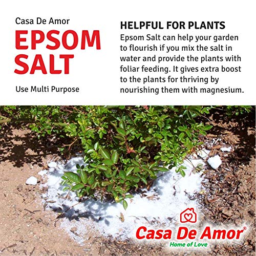 Casa De Amor Premium Epsom Salt for Soothe Muscles, Rejuvenate Skin, and Boost Plant Growth, Body to Soak, Refresh & Garden (900 gm) - Image 6