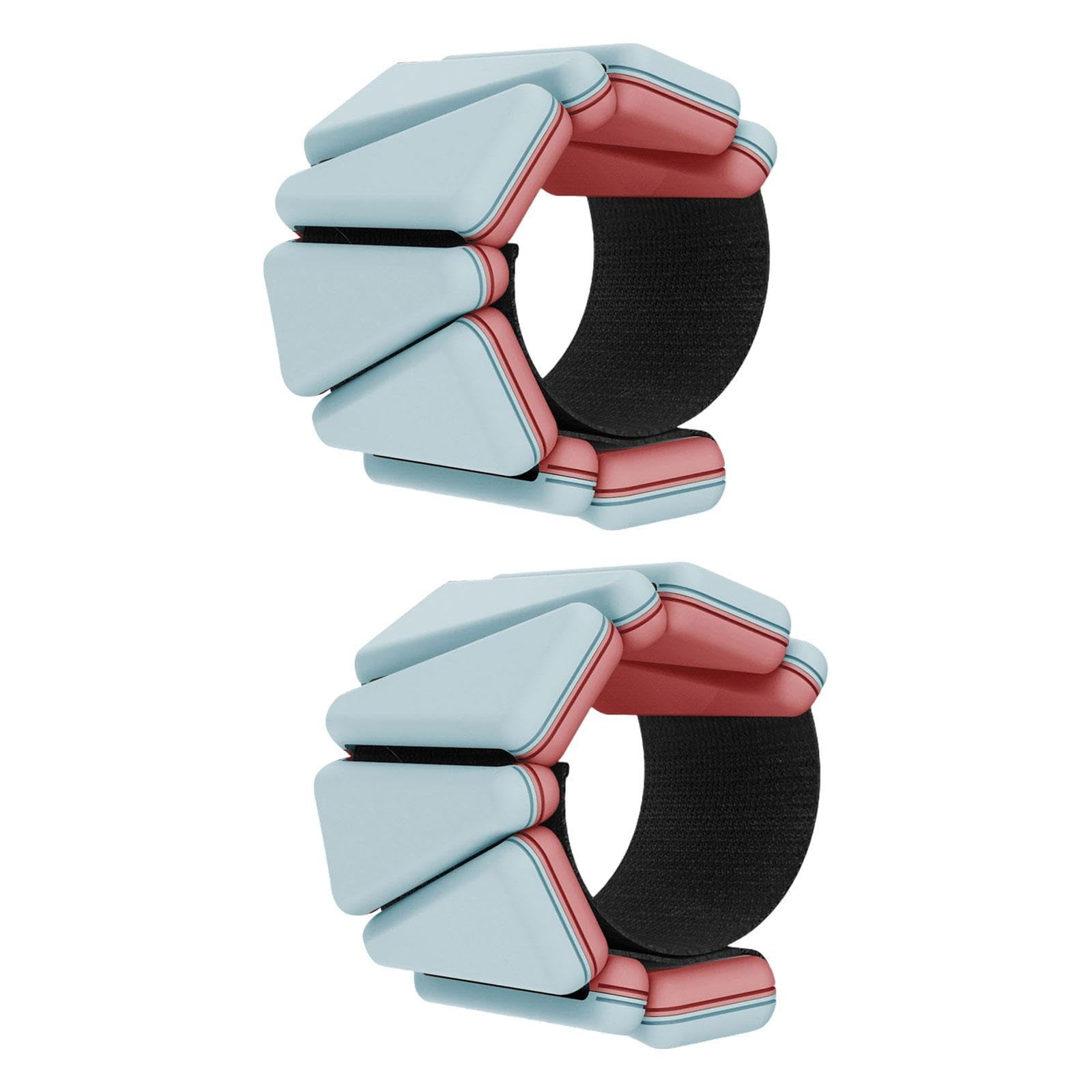 2 Pieces Ankle/Wrist Weights 1kg Adjustable for Aerobics Gymnastics Exercise Green-image-45