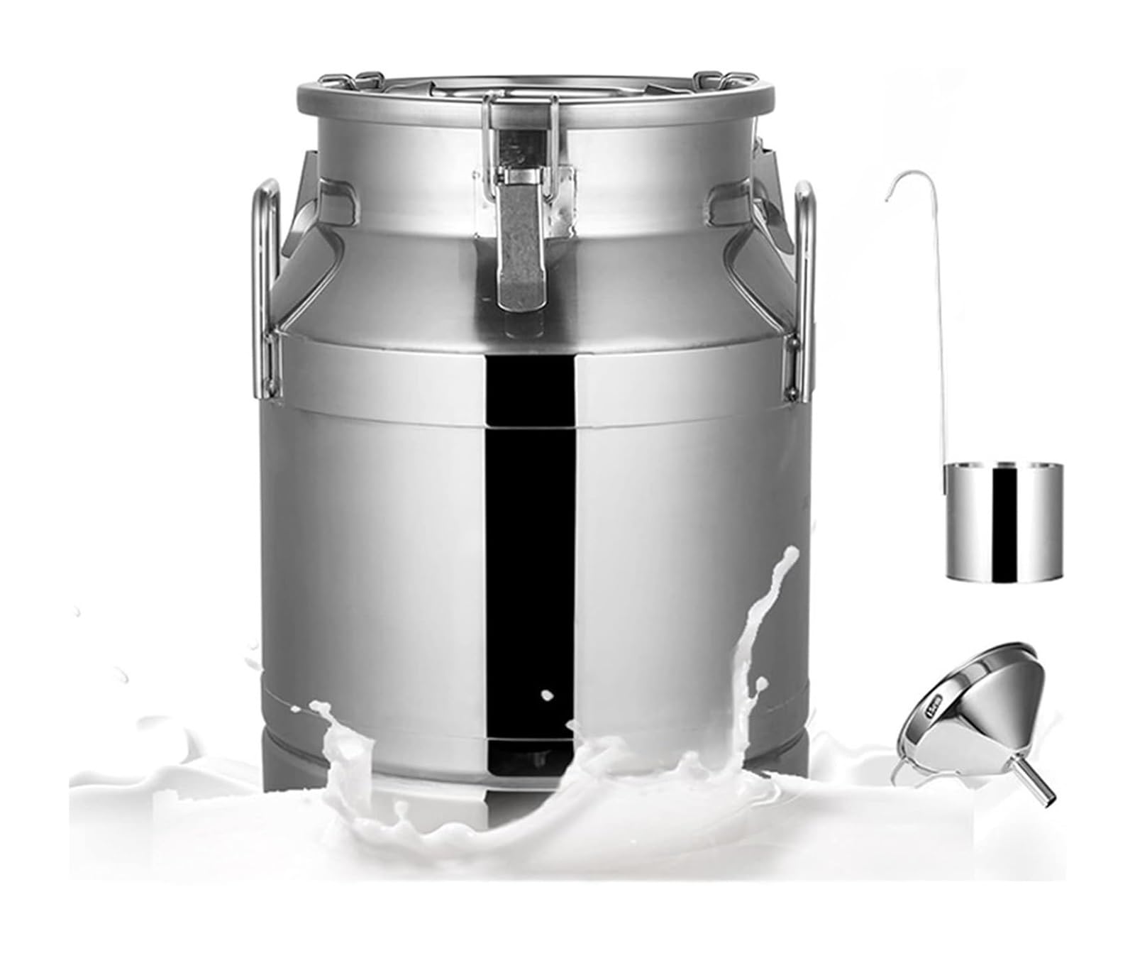 Boîte de lait en acier inoxydable 304 avec couvercle scellé en Silicone, seau à vin, Pot laitier