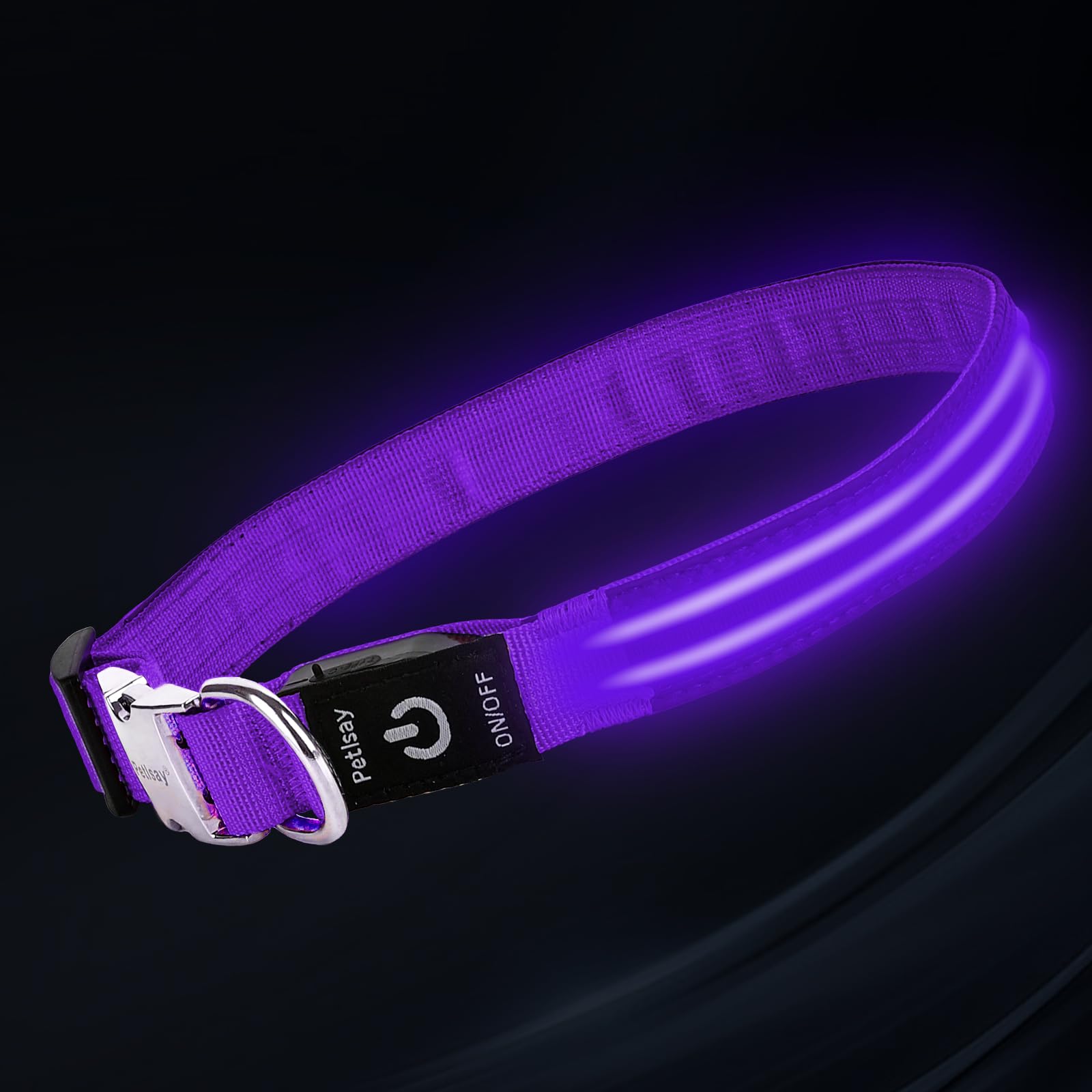 PetIsay LED Collar Purple