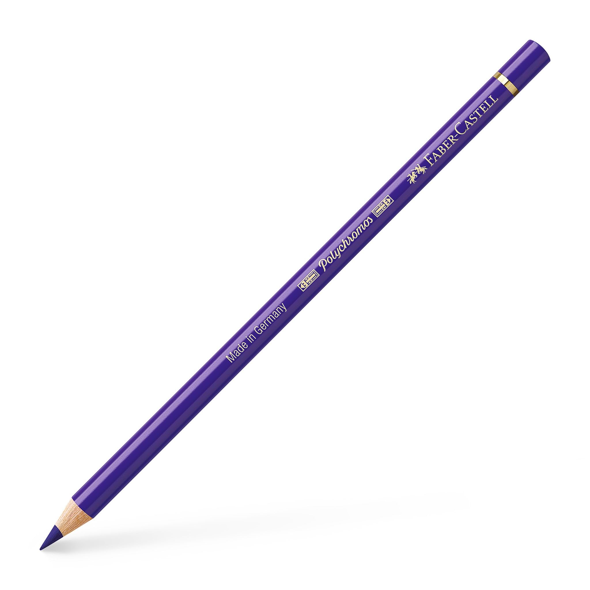 Faber-Castell Polychromos colour pencil 6pcs Box, 137 blue violet,Water-resistant and smudge-proof,Thick 3.8 mm lead