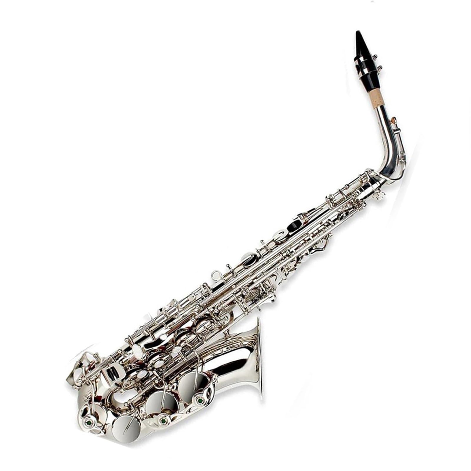 Saksofony dla miłośników muzyki Saksofon altowy Eb Instrument posrebrzany