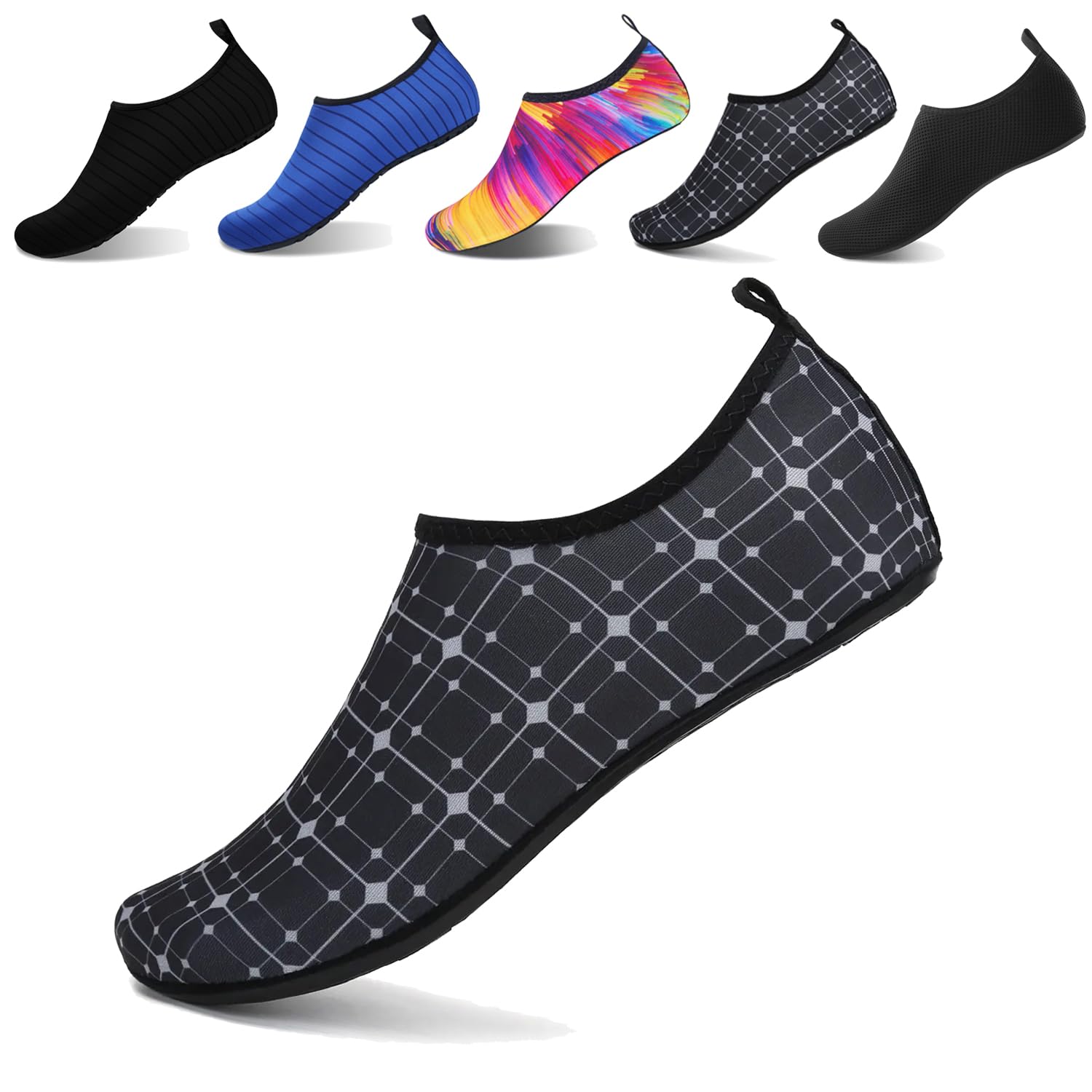 PAGE ONE Water Shoes Unisex Adult Quick Dry Beach Sports Socks Dry Barefoot for Swim Diving Surf Aqua Sports Pool Beach Walking Yoga