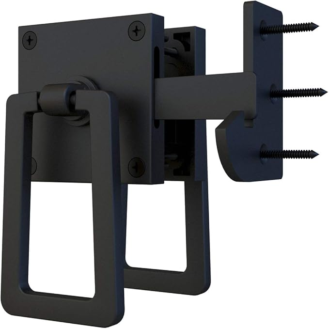JUBEST Self Locking Gate Latch, Heavy Duty Double Side Gate Latches