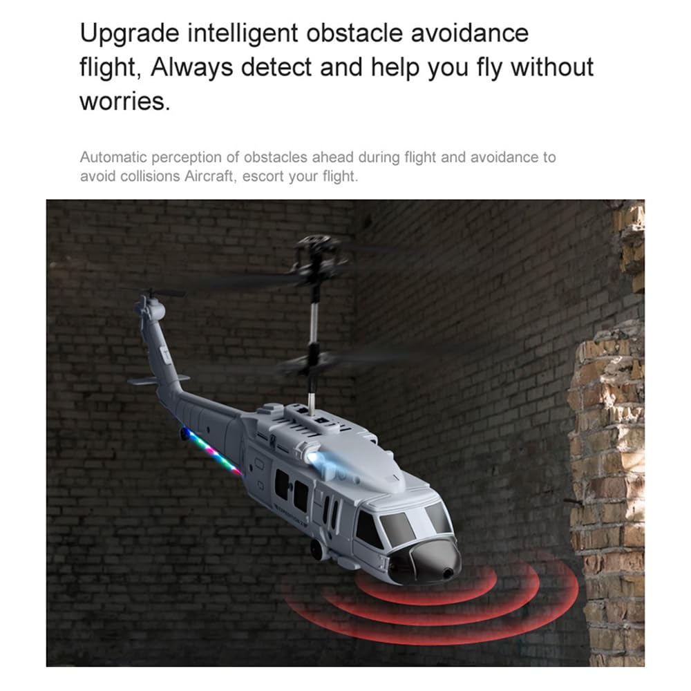 Helicóptero RC con reconocimiento de gestos inteligente y función de prevención de obstáculos, helicóptero teledirigido para adultos, niños y principiantes