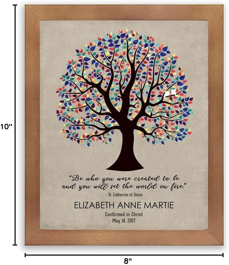 Lucky Tusk Personalized Gift For Goddaughter Baptism Communion Confirmation Bar Mitzvah Saint Catherine Siena #1458,