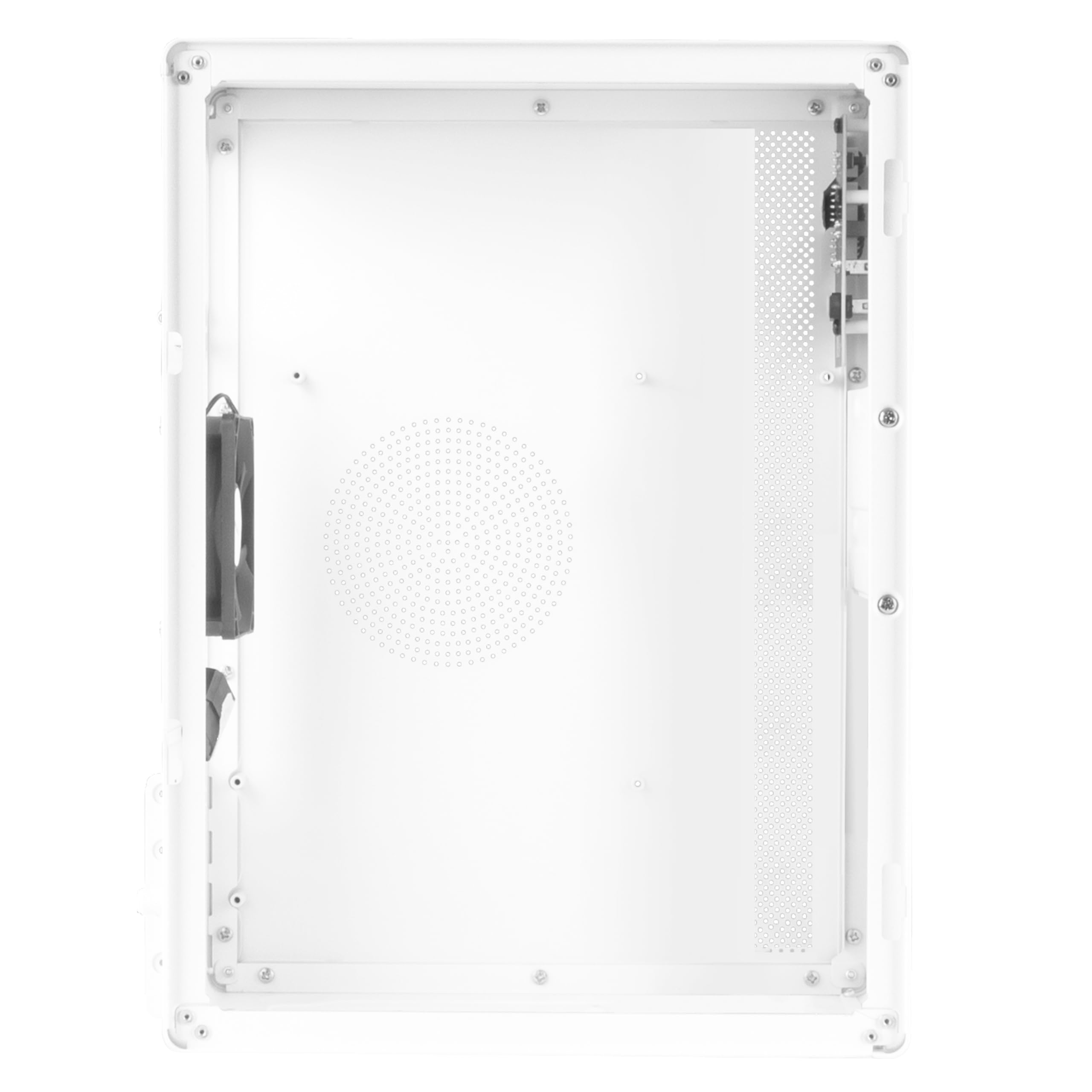 Tacens NOVAX, Caja PC Ultracompacta Micro-ATX, Diseño Totalmente Metálico Ultrarresistente, 1x Ventilador Trasero 80mm, Caja Minitorre con Amplia Capacidad Interna, Blanco
