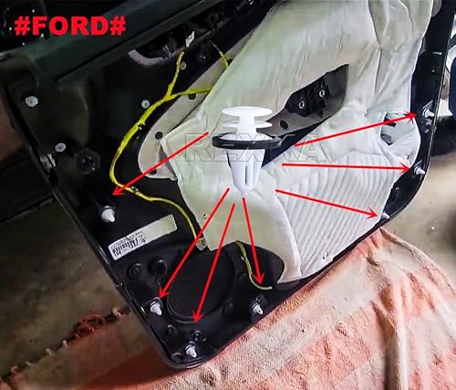Rexka 30Pcs Door Panel Retainer Clip For Ford W713297-S300 C-Max Edge Escape Explorer F-150 Mustang Focus Flex Fusion Taurus Lincoln Mkc Mkx Mkz Tesla Model S W713297S300 #TOP7