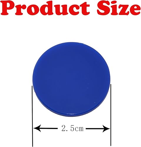 Miniatura 3 de Smartdealspro 300pcs 1 Inch 10 Colors Opaque Plastic Learning Counters Counting Mini Poker Chips Game Tokens
