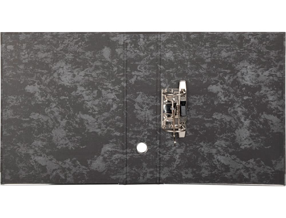 C&P Archivador A-Z + Caja Negro Jaspeado, Folio Ancho 80 mm. (Pack x10)