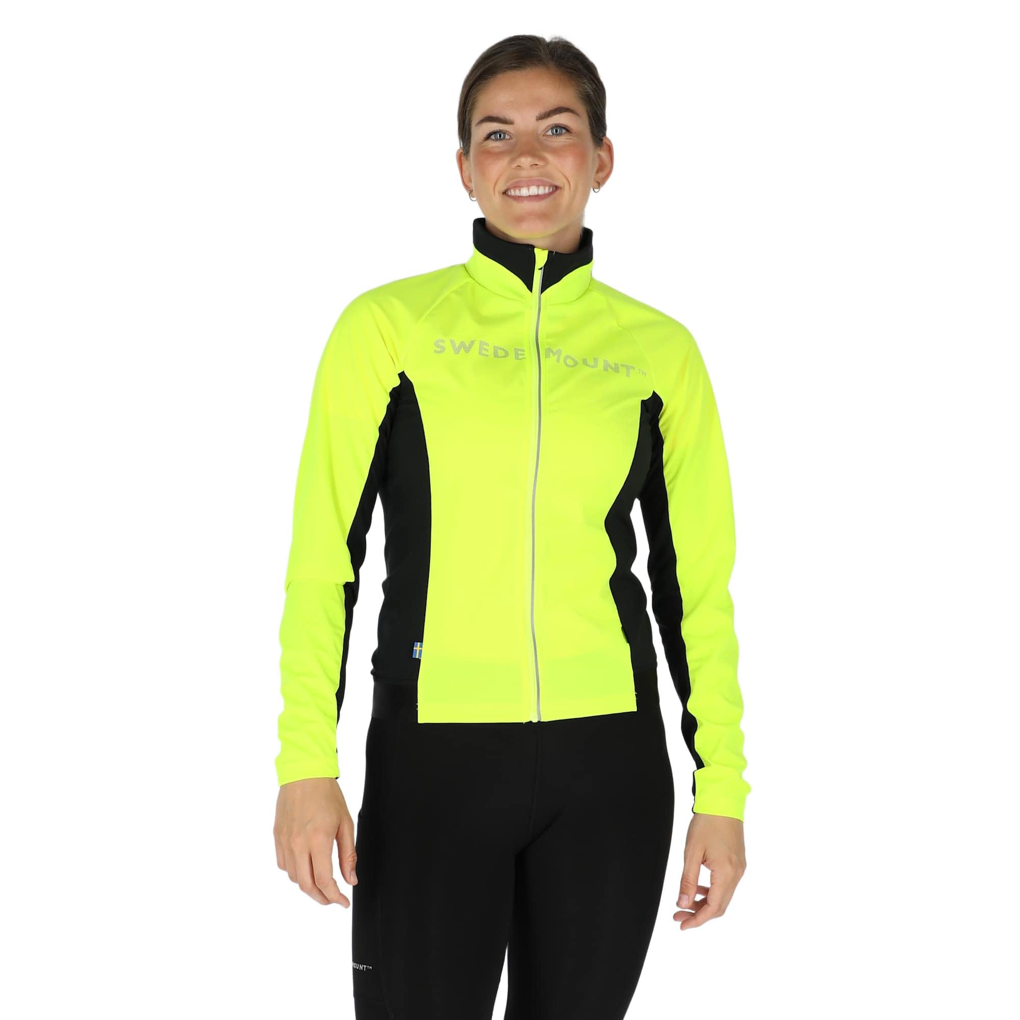 Swedemount Giro 3L Damen Radjacke Wasserdicht und Winddicht Technisch mit Rückentaschen für Rennradfahren
