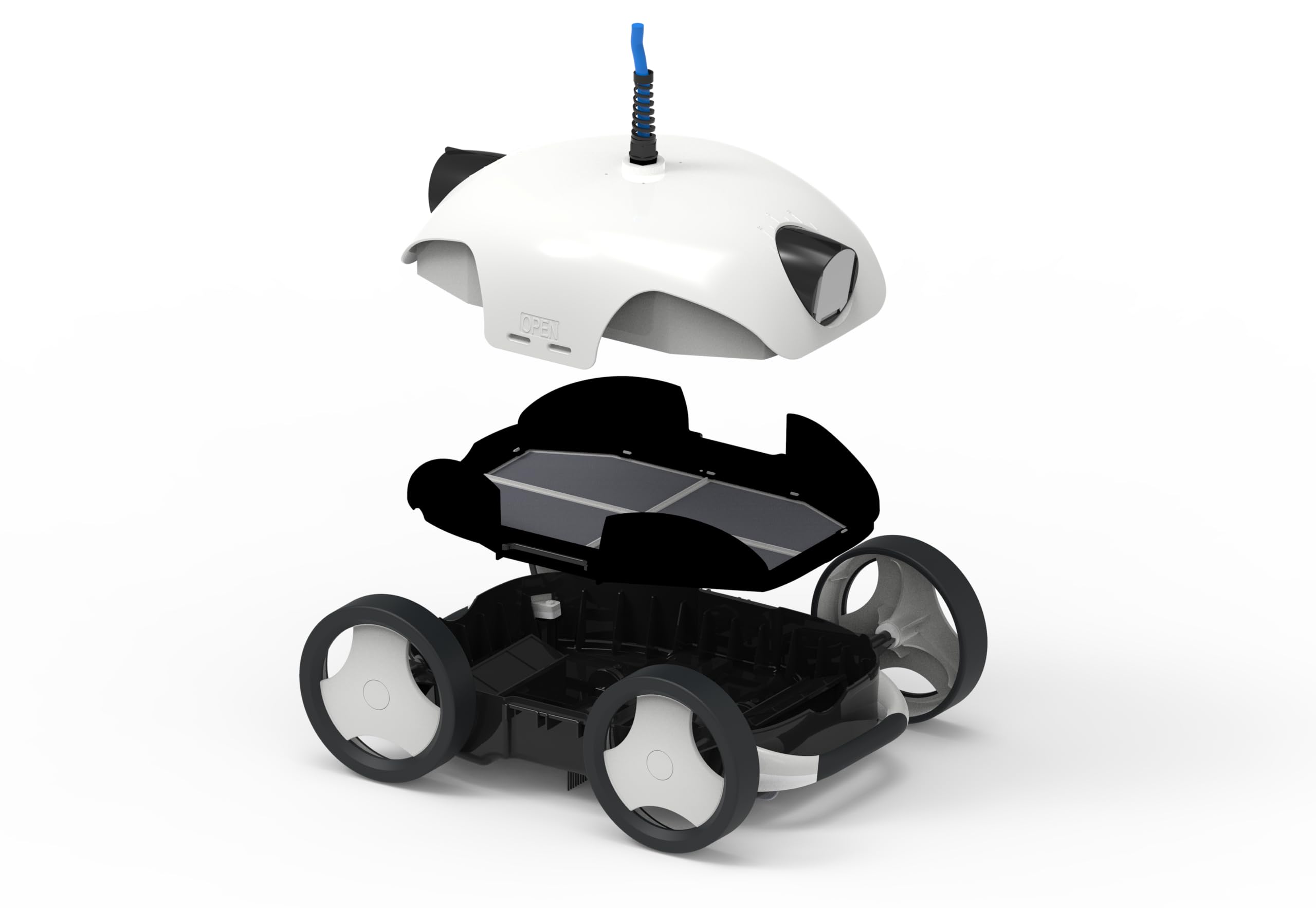 Bestway 58479 Robot Électrique Falcon pour Piscine à Fond Plat et Incliné Jusqu'à 30°