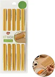 Kit 10 Pares de Hashi Reutilizáveis Palitos Orientais para Comer Sushi Massas e Culinária Asiática Leves Resistentes e Elegantes