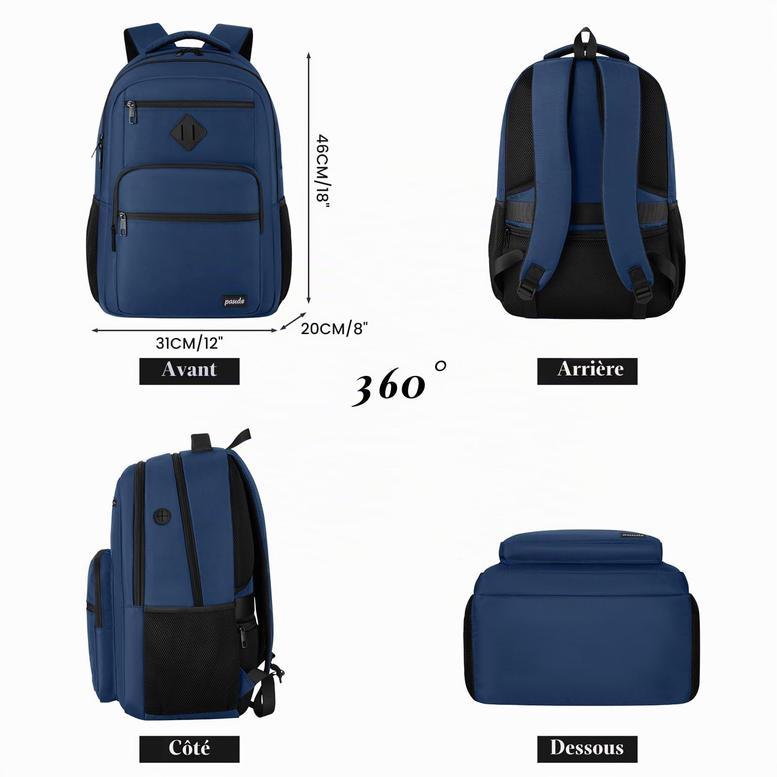 Sac à Dos Ordinateur Scolaire Sac école Garçons Cartable Ado pour Lycéen Sac Étudiant Université