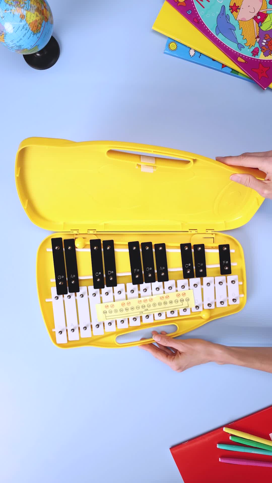 Percussion Workshop KB13 25 Note Chromatic Glockenspiel with Case