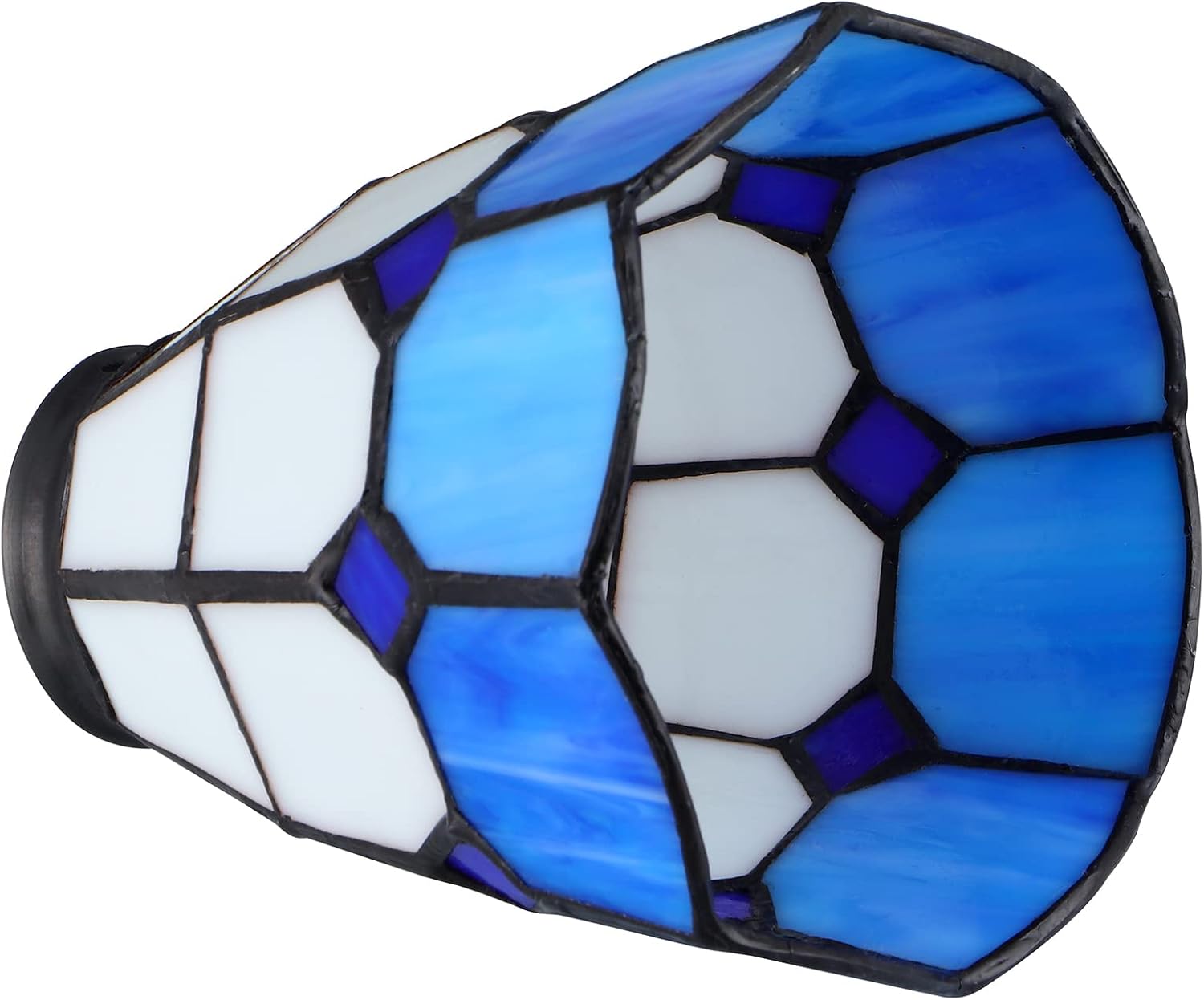 Skelang 2 Pcs Lip Glass Lamp Shade, Ceiling Fan Light Cover with Standard 2-1/4" Fitter, Light Fixture Replacement