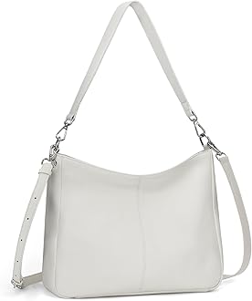 Genuine Leather Hobo Bags Purses for Women, Women's Shoulder bag Handbags Crossbody Bag with 2 Shoulder Straps