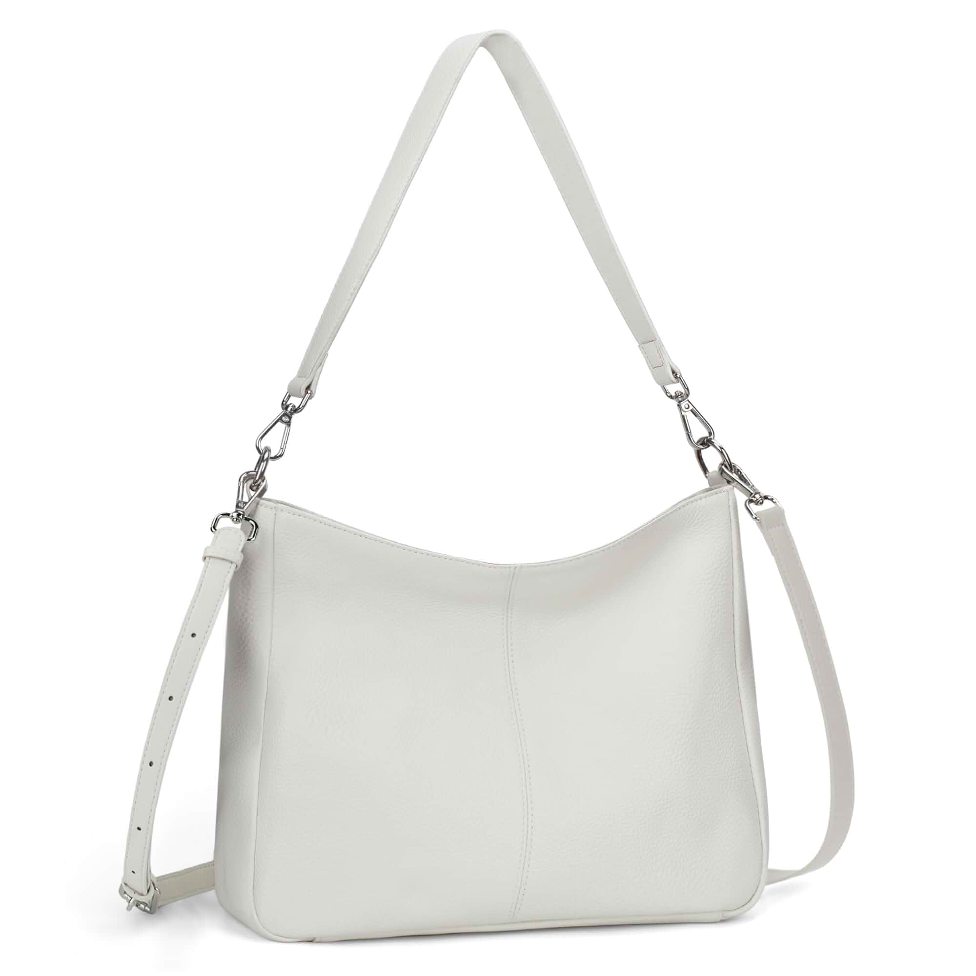 befen Soft Genuine Leather Hobo Bags Purse for Women Crossbody Shoulder Bag Real Leather, Slouchy Shoulder Bag, 2 Detachable Shoulder Straps, Multi Pockets
