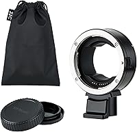 JJC EF-EOS R Autofocus Lens Mount Adapter: EF/EF-S to RF for Canon EOS R5 R6 R8 R50 R10 R7 RP with Tripod Foot & Caps
