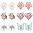 6Pairs Crystal Unicorn Clip On Earrings for Little Girls, Rainbow Clip-on Jewelry Butterfly Earrings Toddler Girls Dress Up Jewelry