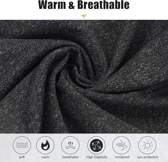 1-Pack Neck Gaiter, Windproof Face Mask & Scarf, Thermal Outdoor Accessory for Ski, Hiking, Cycling & Motorcycle3